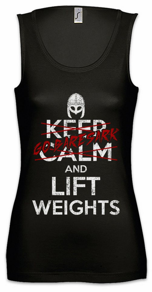 Urban Backwoods Tanktop Go Baresark And Lift Weights Ärmelloses Damen T-Shirt Wikinger Gym Vikings Bosy Building Studio von Urban Backwoods