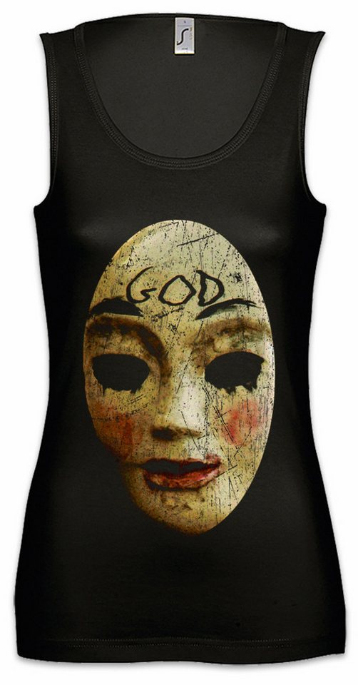 Urban Backwoods Tanktop God Mask Ärmelloses Damen T-Shirt The Maske Purge God Symbol Zeichen Sign The New Founding von Urban Backwoods
