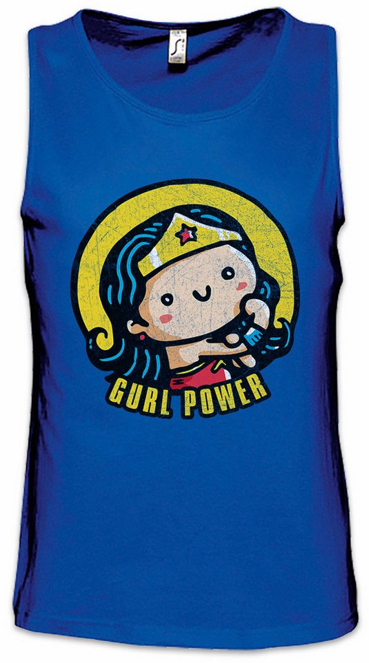 Urban Backwoods Tanktop Gurl Power II Ärmelloses T-Shirt Girls Wonder Fun Comic Look Girl Woman Hero Feminism Feminismus von Urban Backwoods