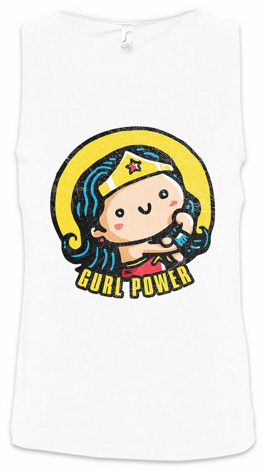 Urban Backwoods Tanktop Gurl Power II Ärmelloses T-Shirt Girls Wonder Fun Comic Look Girl Woman Hero Feminism Feminismus von Urban Backwoods