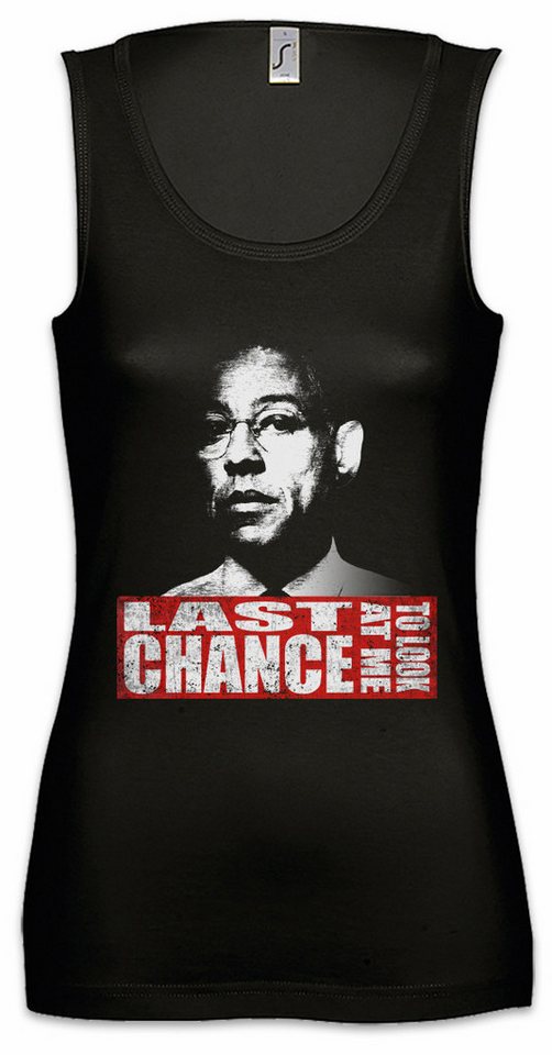 Urban Backwoods Tanktop Gustavo Fring Ärmelloses Damen T-Shirt Breaking Gus Los Pollos Bad Walter Madrigal Heisenberg White von Urban Backwoods