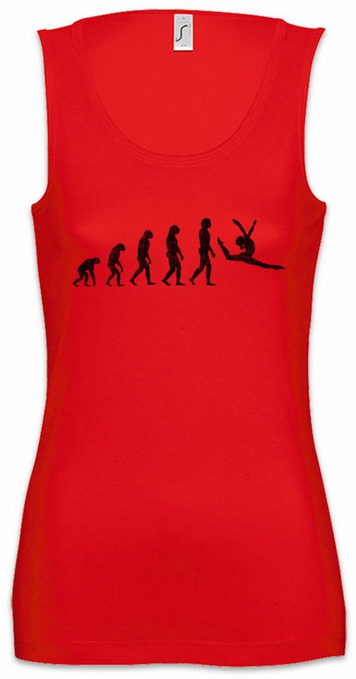Urban Backwoods Tanktop Gymnastics Evolution Ärmelloses Damen T-Shirt Turnen Bodenturnen Gymnastik Yoga Sport Sports von Urban Backwoods