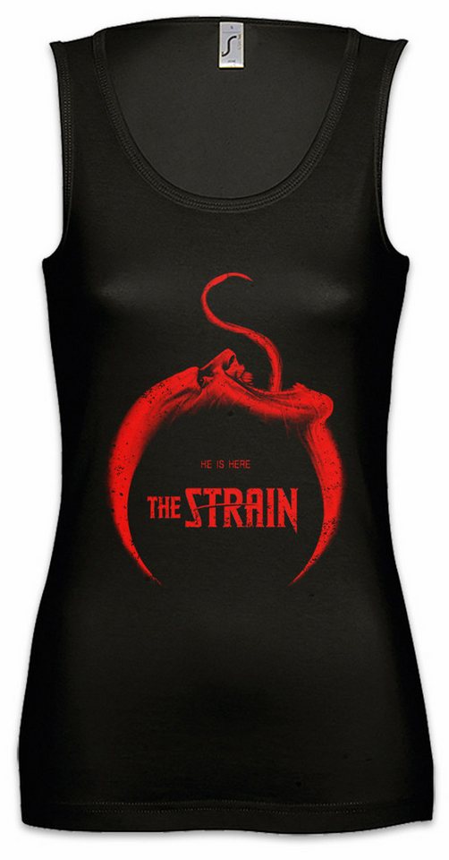 Urban Backwoods Tanktop He Is Here Logo II Ärmelloses Damen T-Shirt The Monster Strain Vampir TV Del Series Toro von Urban Backwoods