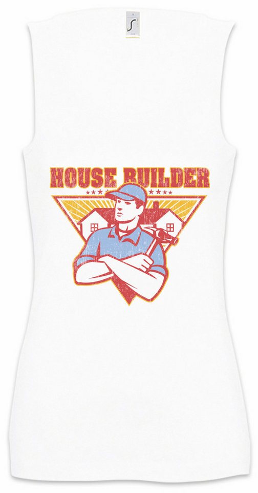 Urban Backwoods Tanktop House Builder I Ärmelloses Damen T-Shirt Handwerker Maurer Mason Zimmermann Construction Worker Arbeiter von Urban Backwoods