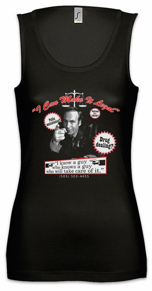 Urban Backwoods Tanktop I Can Make It Legal Ärmelloses Damen T-Shirt Breaking Better TV Lawyer Call Bad Goodman Heisenberg von Urban Backwoods