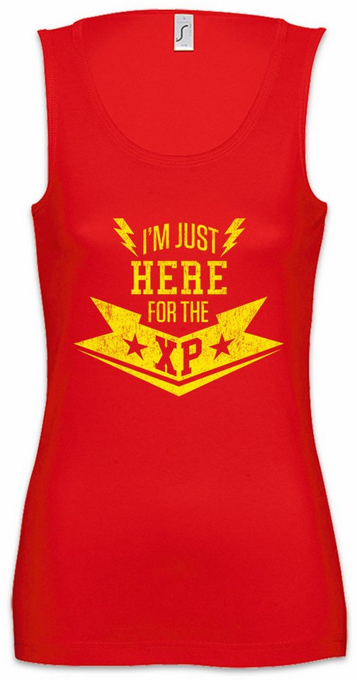 Urban Backwoods Tanktop I'm Just Here For The Xp Ärmelloses Damen T-Shirt Exp. Exp Experience Gamer Games RPG Roleplay von Urban Backwoods