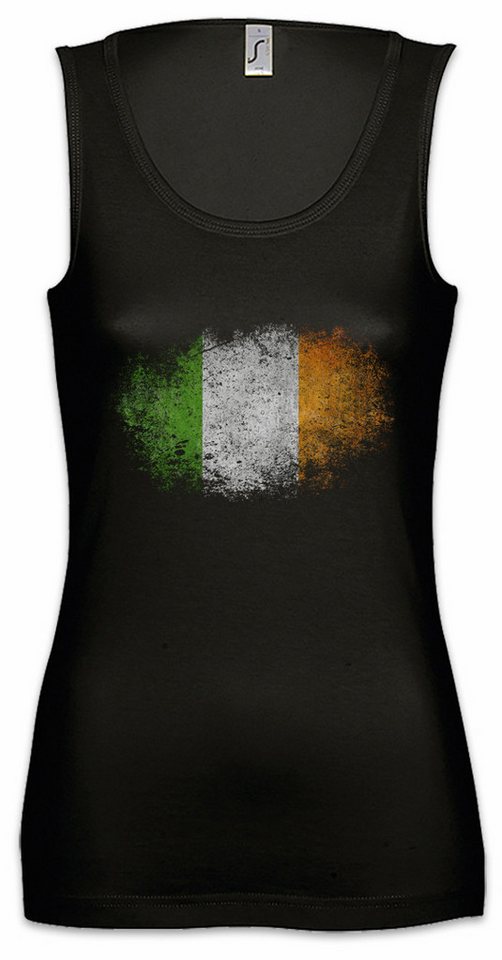Urban Backwoods Tanktop Irish Flag Vintage Ärmelloses Damen T-Shirt Belfast Irland Ireland Fahne Flagge Irish Fighting von Urban Backwoods