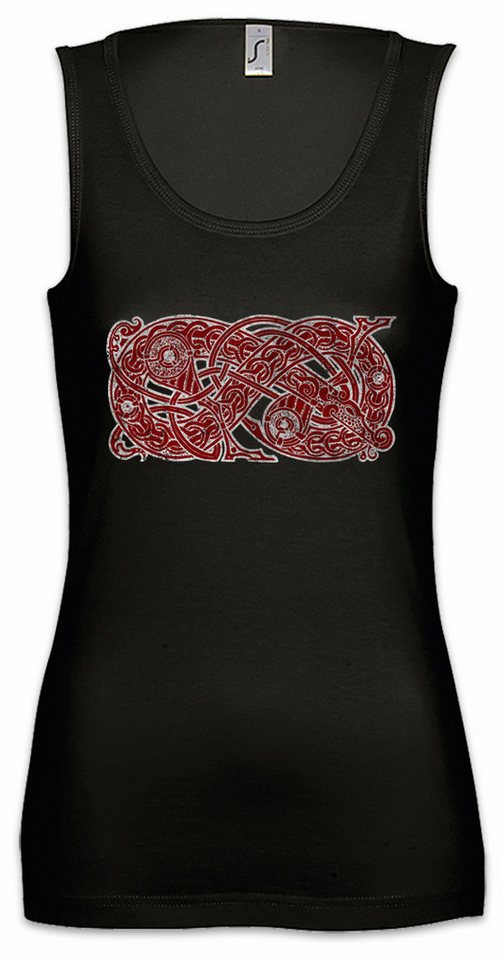 Urban Backwoods Tanktop Jörmungandr II Ärmelloses Damen T-Shirt Midgard World Schlange Serpent Snake Wikinger Vikings von Urban Backwoods