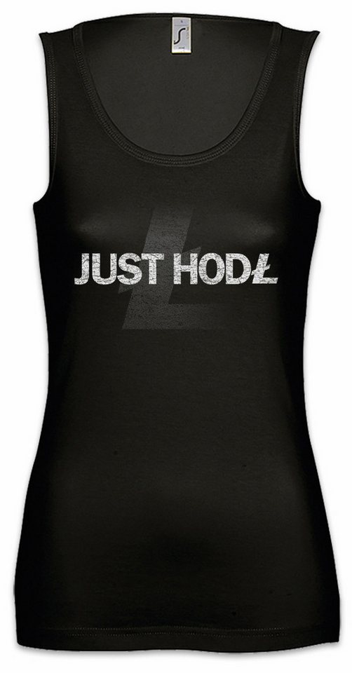 Urban Backwoods Tanktop Just Hodl Ärmelloses Damen T-Shirt Crypto Bitcoin Currencies Digital Banking Banker Just von Urban Backwoods