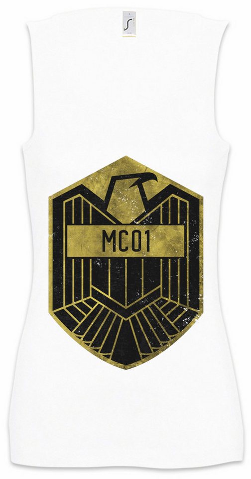 Urban Backwoods Tanktop Justice Department Logo II Ärmelloses Damen T-Shirt Symbol Sign Badge Comic Sci-Fi Adler Dredd von Urban Backwoods