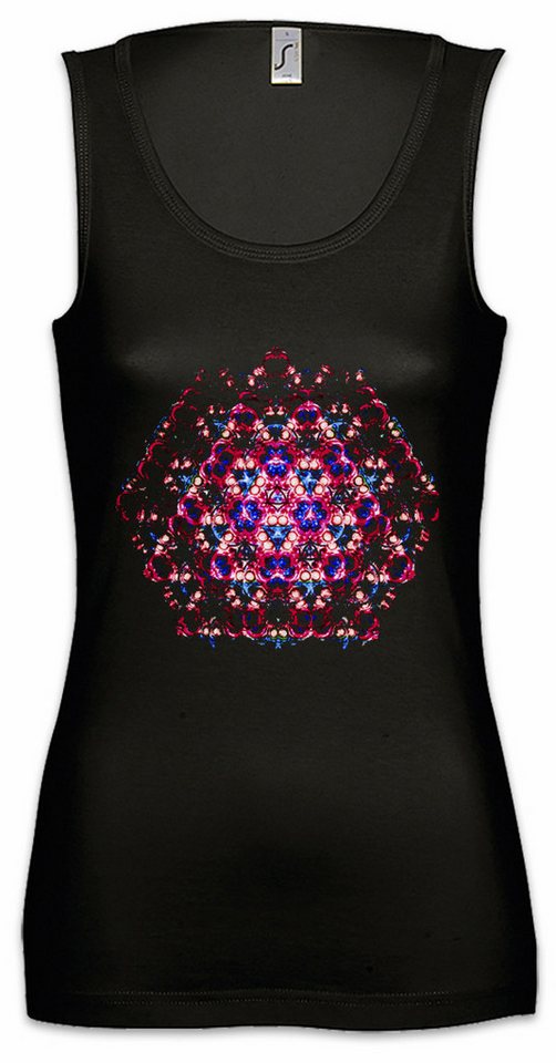 Urban Backwoods Tanktop Kaleidoscope V Ärmelloses Damen T-Shirt Crystal Kaleidoskop Kunst Hippie Mandala Mosaik von Urban Backwoods