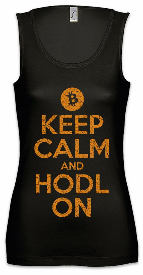 Urban Backwoods Tanktop Keep Calm And HODL On Ärmelloses Damen T-Shirt Crypto Bitcoin Cryptocurrency Digital Banking Banker Urban Backwoods Tanktop Keep Calm And HODL On Ärmelloses Damen T-Shirt Crypto Bitcoin Cryptocurrency Digital Banking Banker von Urban Backwoods