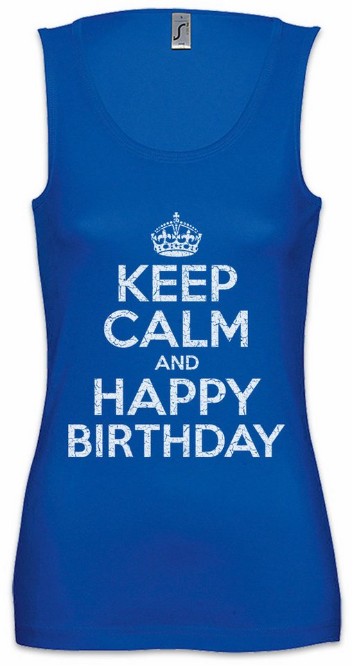 Urban Backwoods Tanktop Keep Calm And Happy Birthday Ärmelloses Damen T-Shirt Geburstag Party Geschenk Alles Gute Zum Urban Backwoods Tanktop Keep Calm And Happy Birthday Ärmelloses Damen T-Shirt Geburstag Party Geschenk Alles Gute Zum von Urban Backwoods