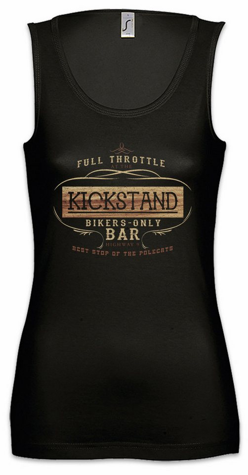 Urban Backwoods Tanktop Kickstand Logo Ärmelloses Damen T-Shirt Full Logo Symbol Sign Throttle Game Gamer Games Gaming von Urban Backwoods