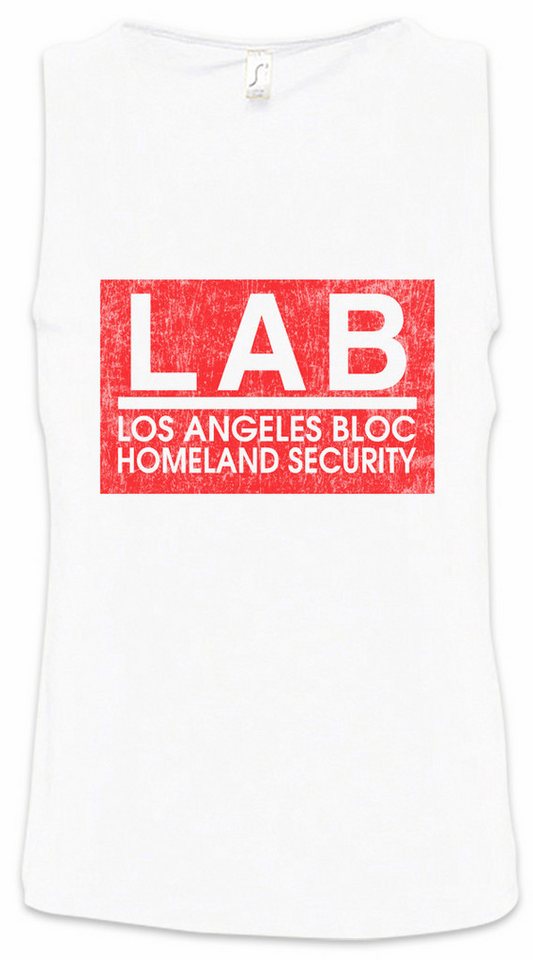 Urban Backwoods Tanktop Lab Logo Ärmelloses T-Shirt Red Hats The Los Angeles Bloc Colony Security Patch Symbol Sign von Urban Backwoods