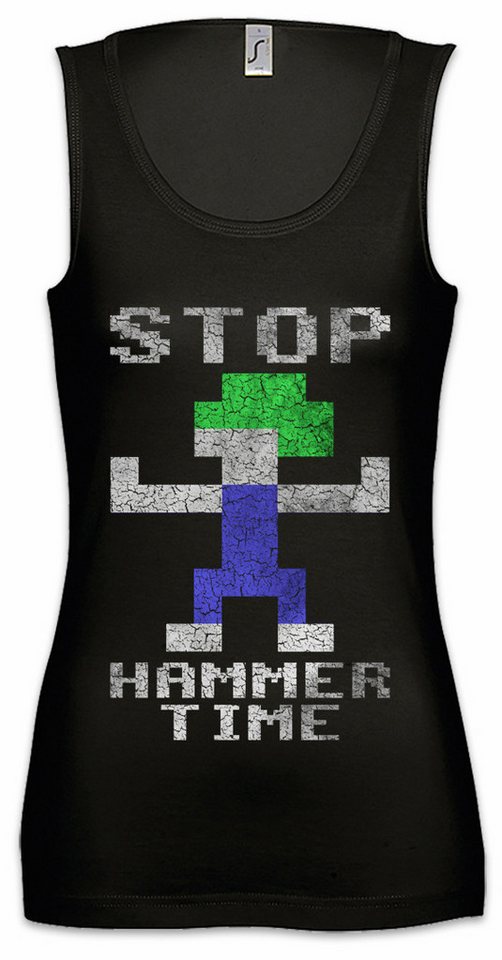 Urban Backwoods Tanktop Lemmings Hammer Time Ärmelloses Damen T-Shirt Lemminge Video Kult Gamer Gaming Geek Nerd von Urban Backwoods