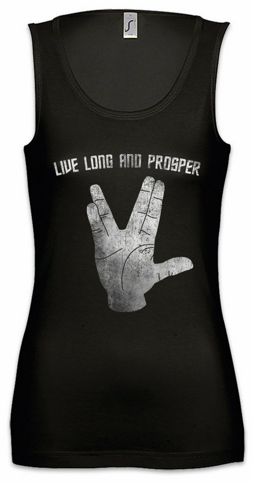 Urban Backwoods Tanktop Live Long And Prosper II Ärmelloses Damen T-Shirt Starfleet Enterprise Trek Crew Trekkie Raumschiff von Urban Backwoods