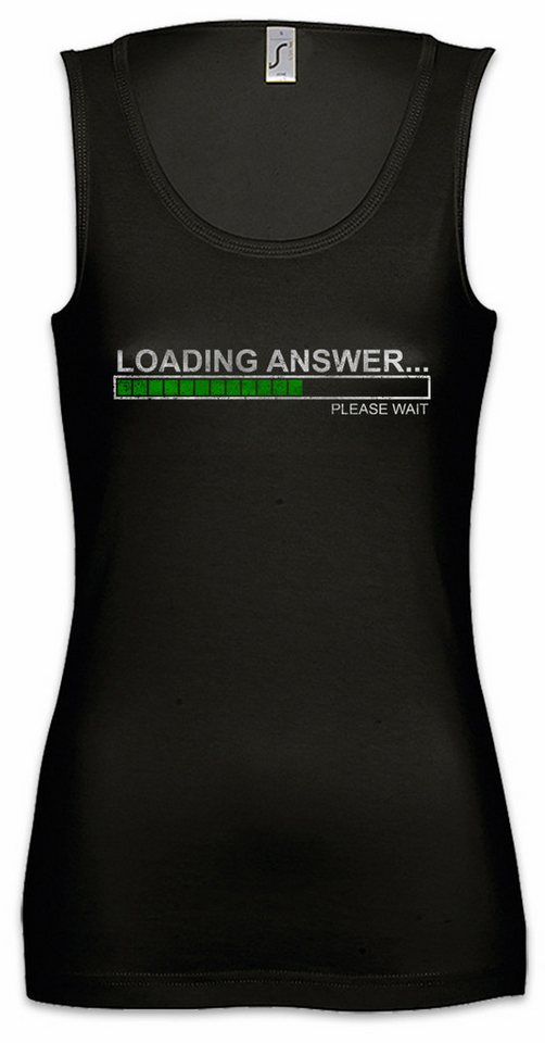 Urban Backwoods Tanktop Loading Answer Ärmelloses Damen T-Shirt Fun Binary Code Binär World Informatik Computer Science Scientist von Urban Backwoods