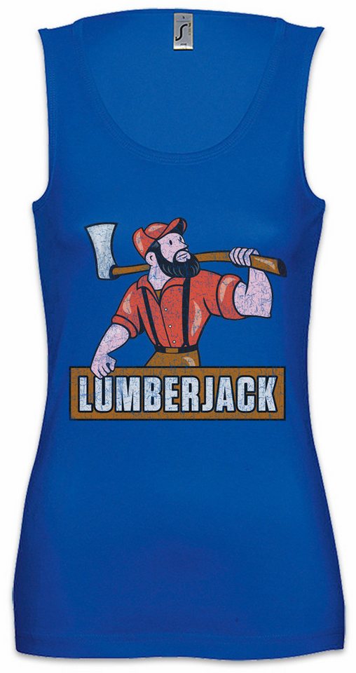 Urban Backwoods Tanktop Lumberjack III Ärmelloses Damen T-Shirt Holzfäller Axt Waldarbeiter Logger Woodcutter Woodsman Woodworker von Urban Backwoods
