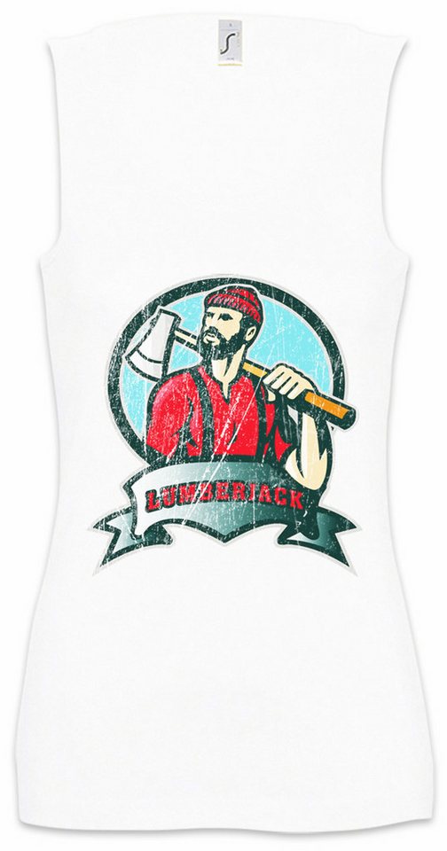 Urban Backwoods Tanktop Lumberjack IV Ärmelloses Damen T-Shirt Holzfäller Axt Waldarbeiter Logger Woodcutter Woodsman Woodworker von Urban Backwoods