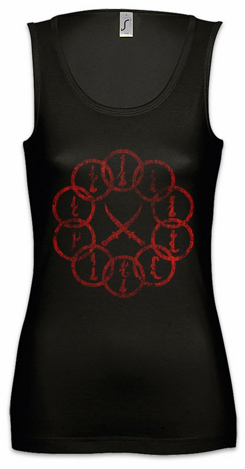 Urban Backwoods Tanktop Mandarin Vintage Logo II Ärmelloses Damen T-Shirt Iron Tony Comic Industries Man Sign Arc von Urban Backwoods