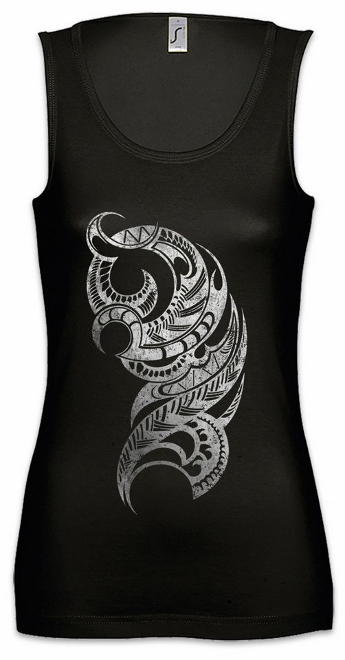 Urban Backwoods Tanktop Maori Symbol Ärmelloses Damen T-Shirt Native New Zealand Neuseeland Tribal Tribals Haka von Urban Backwoods