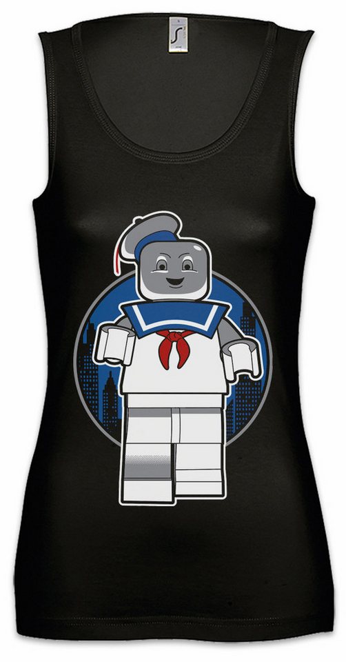 Urban Backwoods Tanktop Marshmallow Ärmelloses Damen T-Shirt Comic 80s Style Mann Retro Logo Geisterjäger Man Ghostbusters Stay von Urban Backwoods