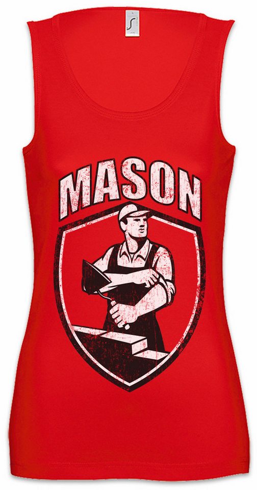 Urban Backwoods Tanktop Mason I Ärmelloses Damen T-Shirt Handwerker Maurer Bricklayer Zimmermann Construction Worker Arbeiter von Urban Backwoods