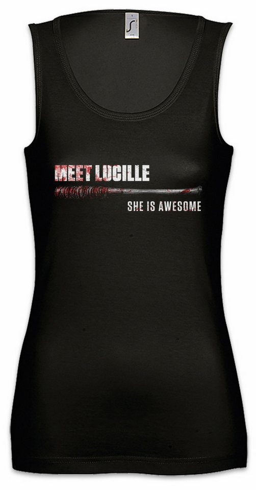 Urban Backwoods Tanktop Meet Lucille Ärmelloses Damen T-Shirt Negan Baseball TV Walking Bat Zombie Walkers Dead von Urban Backwoods