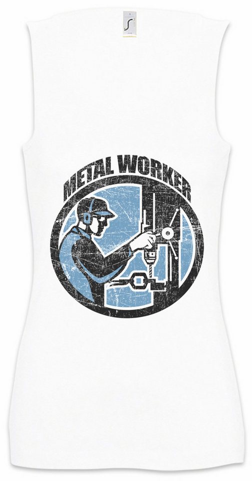 Urban Backwoods Tanktop Metal Worker Ärmelloses Damen T-Shirt Schlosser Locksmith Metallbau Schmied Metallarbeiter Metallbauer Metalworker von Urban Backwoods