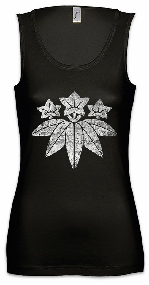Urban Backwoods Tanktop Minamoto Clan Mon Ärmelloses Damen T-Shirt Shogun Samurai Ninja Logo Symbol Bushido Katana von Urban Backwoods