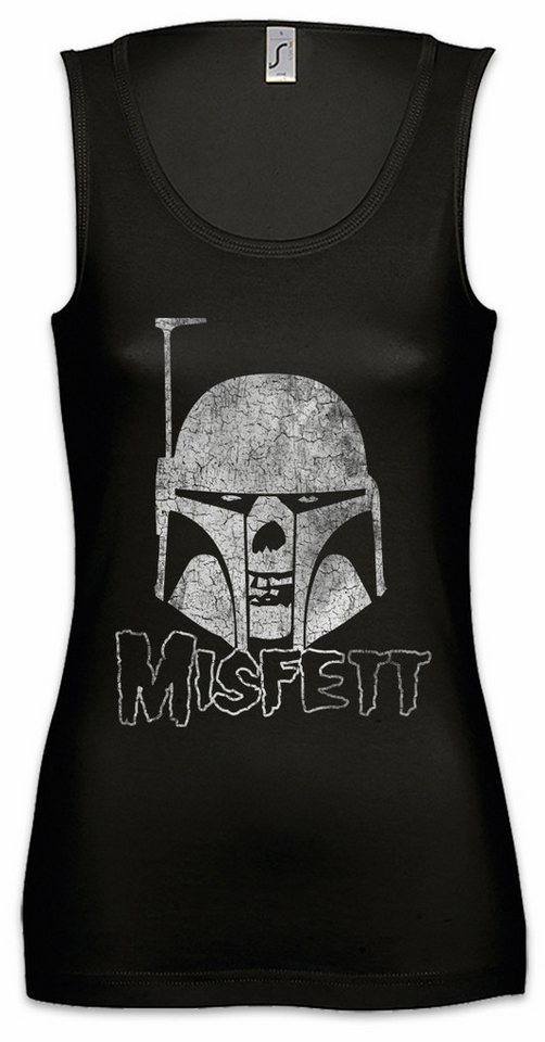Urban Backwoods Tanktop Misfett Ärmelloses Damen T-Shirt The Jango Boba Miss Star Fit Fits Misfits Fun Skull Head von Urban Backwoods