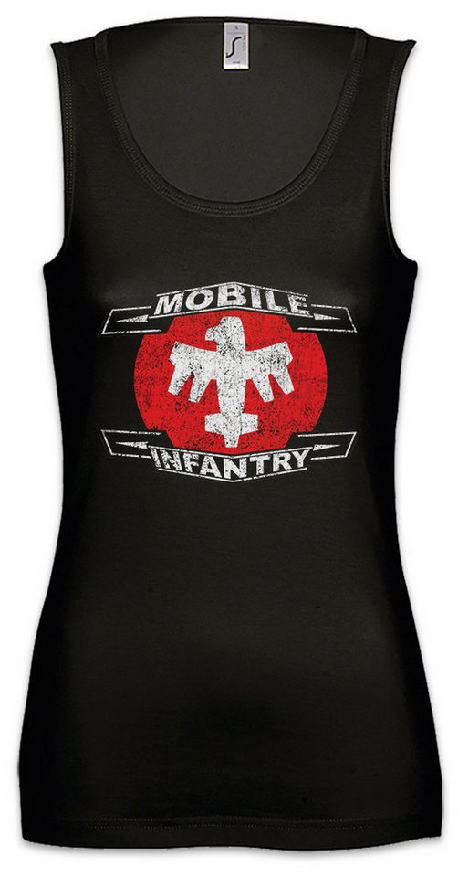 Urban Backwoods Tanktop Mobile Infantry Logo Ärmelloses Damen T-Shirt Federation Flag Starship Troopers Fahne Logo Zeichen von Urban Backwoods