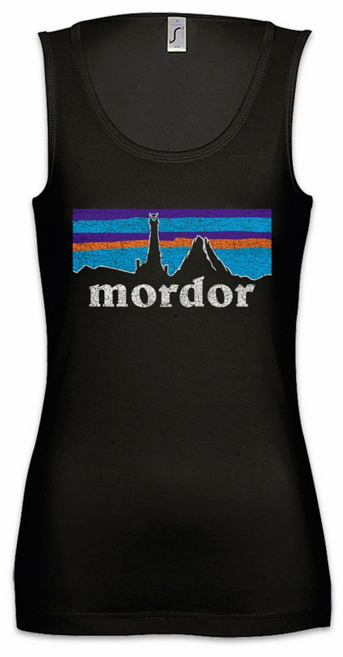 Urban Backwoods Tanktop Mordor Ärmelloses Damen T-Shirt Lord of Herr der Mordor Gondor Frodo Der Ringe Film Sauron von Urban Backwoods