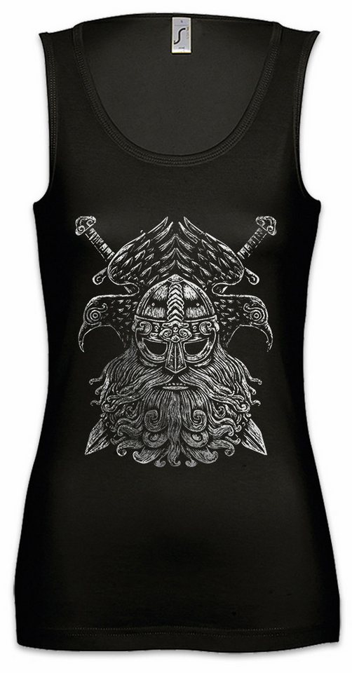 Urban Backwoods Tanktop Odhin VI Ärmelloses Damen T-Shirt Odhins Wölfe Geri Freki Wolves Newpaganism Heidentum Odin Thor von Urban Backwoods