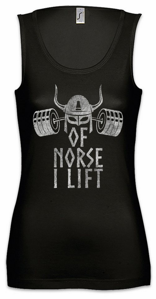 Urban Backwoods Tanktop Of Norse I Lift Ärmelloses Damen T-Shirt Thors Hammer Mjölnir Body Wikinger Vikings Training Gym von Urban Backwoods