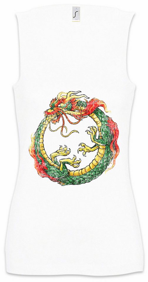 Urban Backwoods Tanktop Ouroboros Infinity Chinese Dragon Ärmelloses Damen T-Shirt Drache Chinesisch Uroboros Schlange Ancient von Urban Backwoods