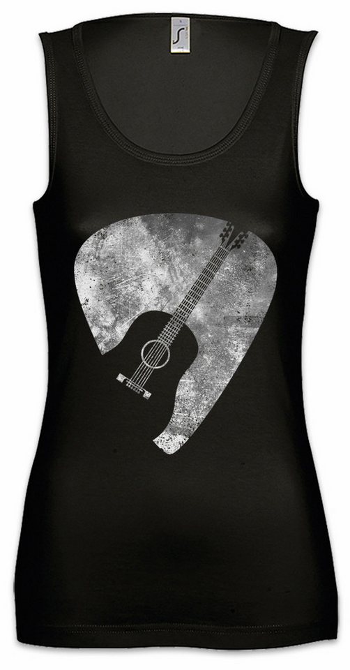 Urban Backwoods Tanktop Plectrum Ärmelloses Damen T-Shirt Guitar Gitarren Plektrum Pick Musiker Flatpick Music Gitarre von Urban Backwoods