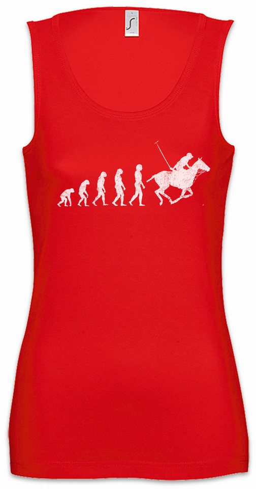 Urban Backwoods Tanktop Polo Evolution Ärmelloses Damen T-Shirt Player Game Sport Sports Coach Trainer Spieler Player Pferd von Urban Backwoods