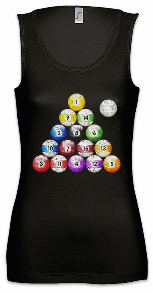 Urban Backwoods Tanktop Pool Billard Vintage Ärmelloses Damen T-Shirt Sport Eightball 8 Ball Gamble Player Acht Shirt von Urban Backwoods
