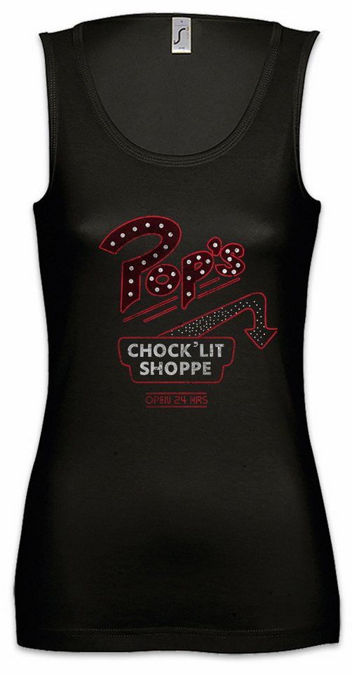 Urban Backwoods Tanktop Pop's Ärmelloses Damen T-Shirt Shop Bar Imbiss Diner Logo Archie Sign Comics Series Pop von Urban Backwoods