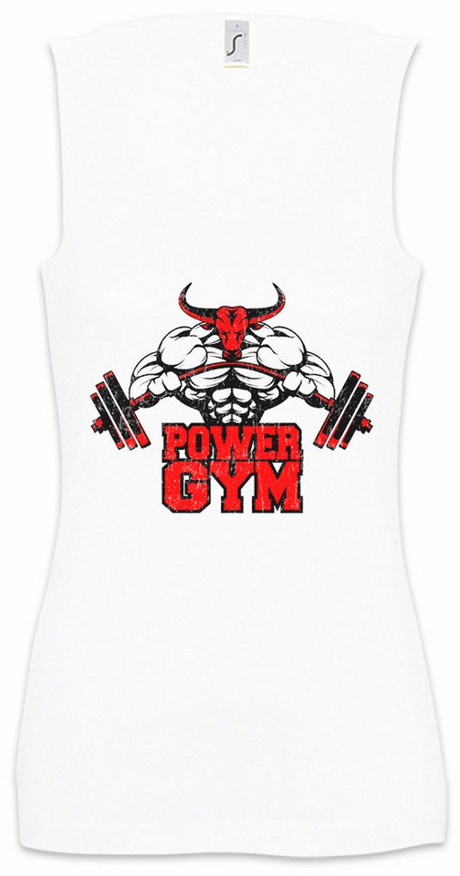 Urban Backwoods Tanktop Power Gym Bull Ärmelloses Damen T-Shirt Fitness Sports Bulle Stier Training Muskeln Body Building von Urban Backwoods
