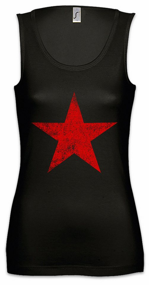 Urban Backwoods Tanktop Punk Star Ärmelloses Damen T-Shirt Anarchy Rock Music Red Logo Symbol Tattoo Nautical Musik UK von Urban Backwoods