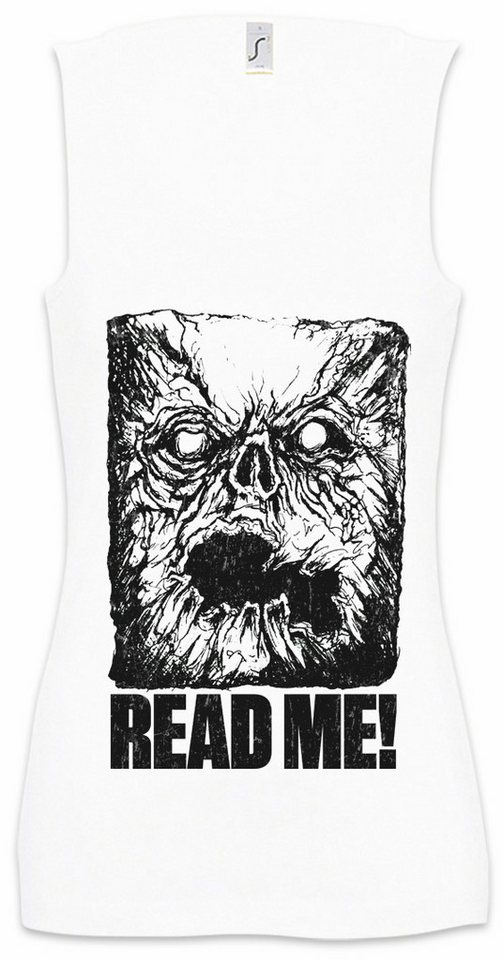 Urban Backwoods Tanktop Read Me Necronomicon Ärmelloses Damen T-Shirt Satan Lovecraft Lucifer Cthulhu Crowley Devil Book von Urban Backwoods