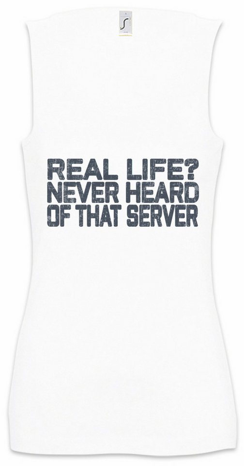 Urban Backwoods Tanktop Real Life Ärmelloses Damen T-Shirt Server Gamer Fun Games Gaming Video Informatiker Informatik Dungeons Computer von Urban Backwoods