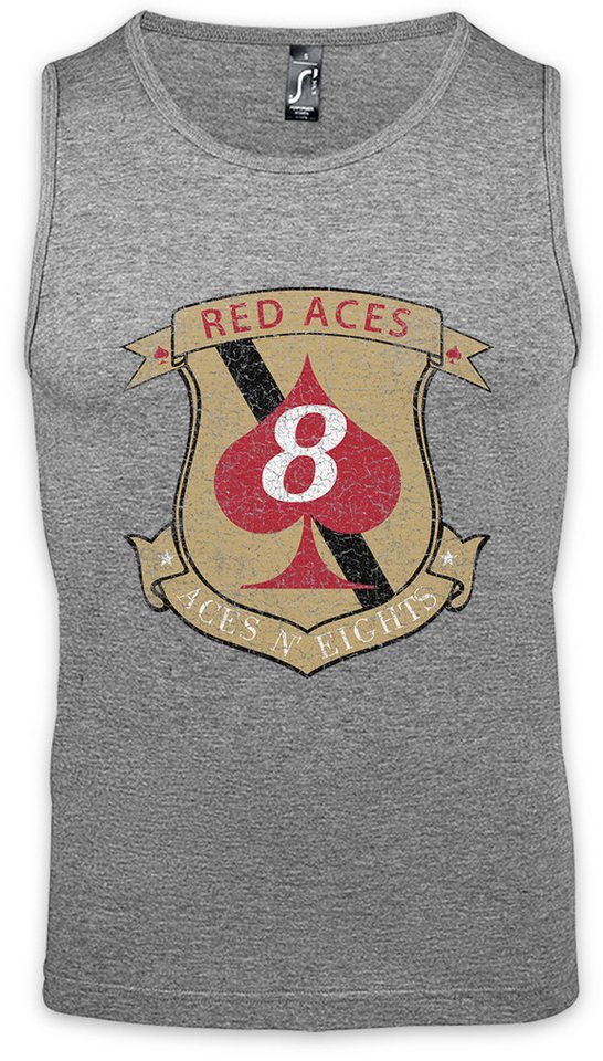 Urban Backwoods Tanktop Red Aces Squadron Patch Ärmelloses T-Shirt Lieutenant Galactica Space Ship Star Battlestar Raumschiff von Urban Backwoods