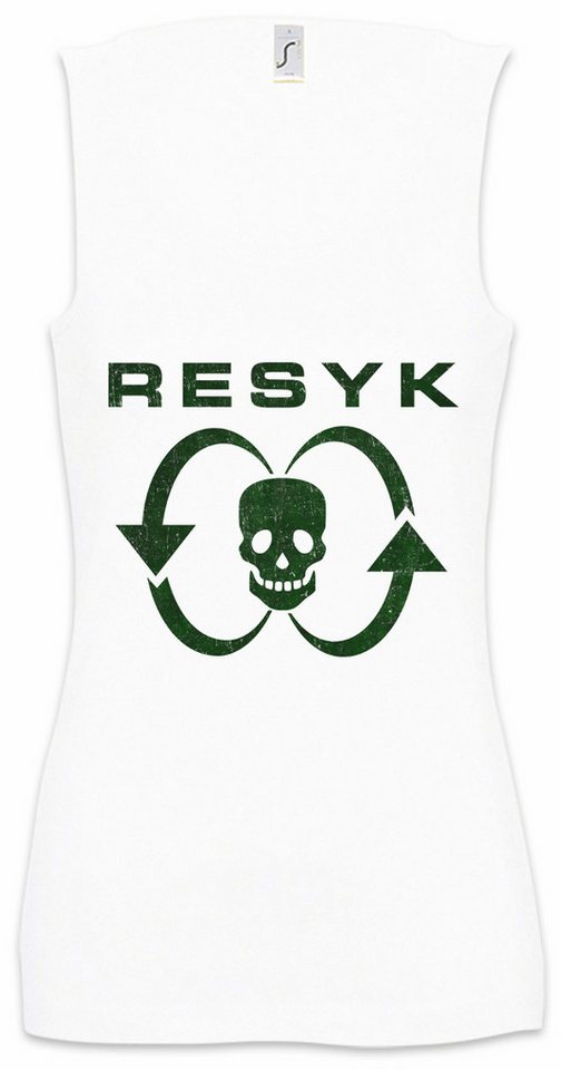 Urban Backwoods Tanktop Resyk Logo Ärmelloses Damen T-Shirt Symbol Sign Badge Judge Comic Dredd One Eagle Mega von Urban Backwoods