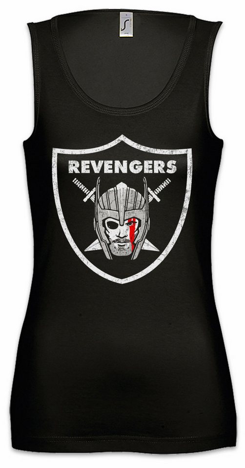 Urban Backwoods Tanktop Revengers Ärmelloses Damen T-Shirt Los Vikings Angeles Odhin LA Loki Vikings Wikinger Ragnarök von Urban Backwoods