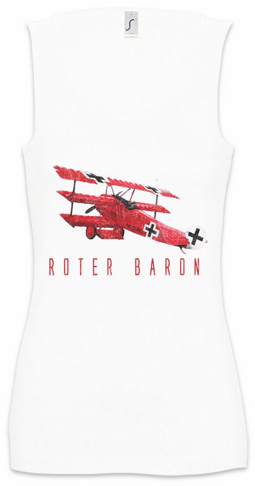 Urban Backwoods Tanktop Roter Baron Ärmelloses Damen T-Shirt Air Force Red Baron Rote Manfred Flieger Jagdflieger Airforce Luftwaffe von Urban Backwoods
