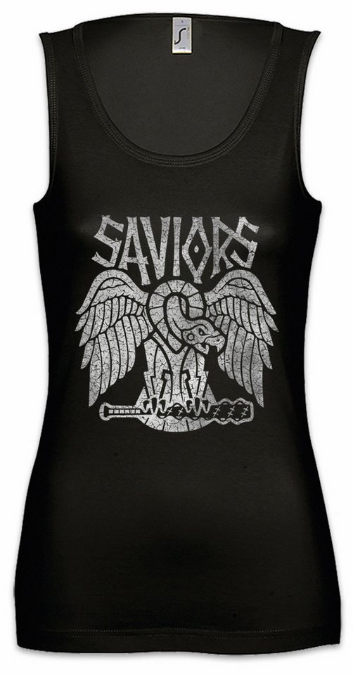 Urban Backwoods Tanktop Saviors Patch Ärmelloses Damen T-Shirt Negan Lucille Baseball The Series Walking Gang von Urban Backwoods